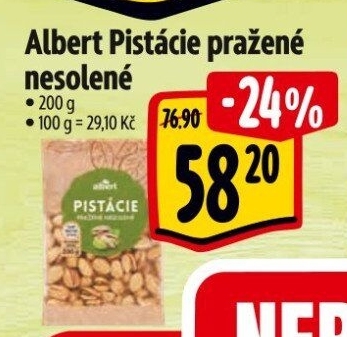 Pražené pistácie Albert