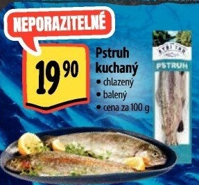 Pstruh kuchaný Albert