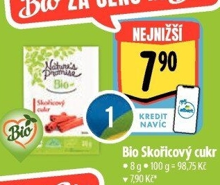 Skořicový cukr bio Nature'