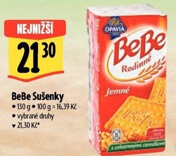 Sušenky Rodinné BeBe Opavia