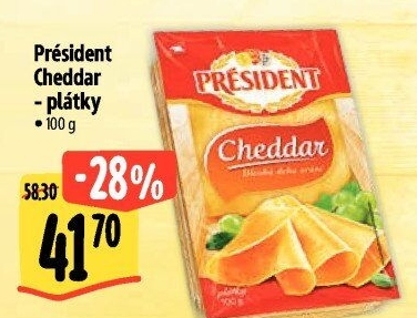 Sýr Cheddar Président