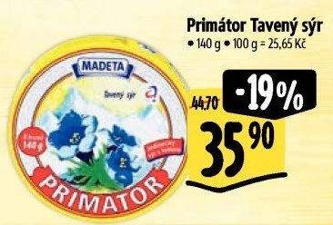 Sýr tavený Primátor Madeta