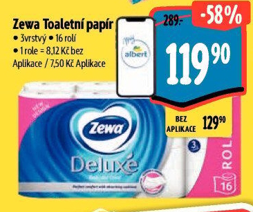 Toaletní papír 3vrstvý Deluxe Zewa