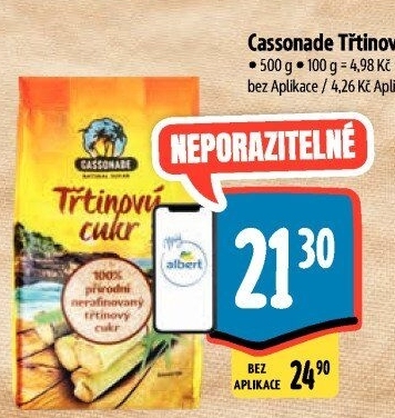 Třtinový cukr Cassonade