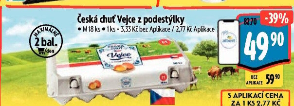 Vejce z podestýlky M Česká chuť