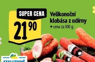 Velikonoční klobása z udírny