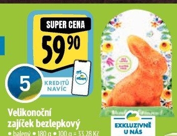 Velikonoční zajic bez lepku