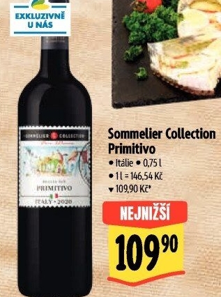 Víno Primitivo Puglia Sommelier Collection