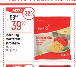 Jeden Tag Mozzarella strouhaná