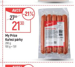 My Price Kuřecí párky