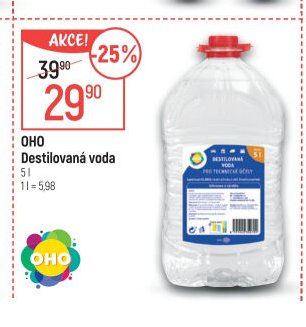 OHO Destilovaná voda 5 l