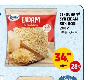STROUHANÝ SÝR EIDAM 30% BONI