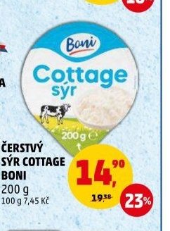 ČERSTVÝ SÝR COTTAGE BONI