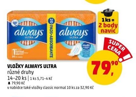 Vložky Always Ultra