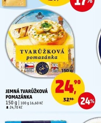 JEMNÁ TVARŮŽKOVÁ POMAZÁNKA