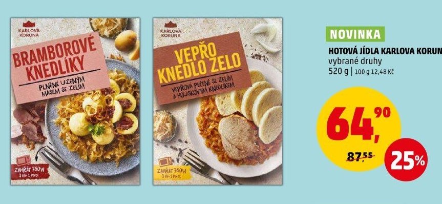 HOTOVÁ JÍDLA KARLOVA KORUNA