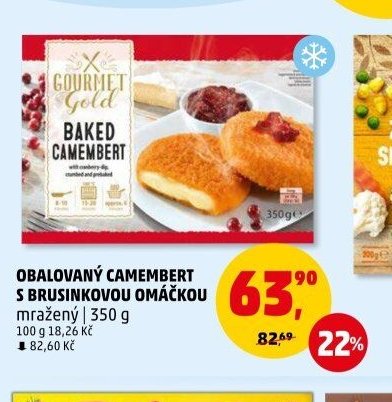 OBALOVANÝ CAMEMBERT S BRUSINKOVOU OMÁČKOU
