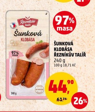Šunková klobása Řezníkův talíř 240 g