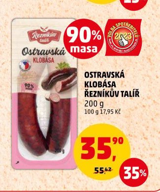 Ostravská klobása Řezníkův talíř 200 g
