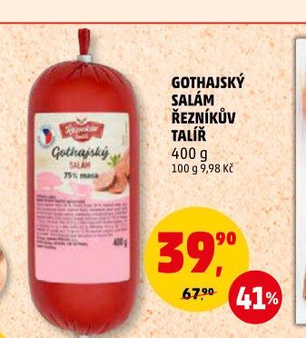 GOTHAJSKÝ SALÁM ŘEZNÍKŮV TALÍŘ