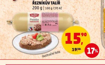 FRANCOUZSKÁ PAŠTIKA ŘEZNÍKŮV TALÍŘ