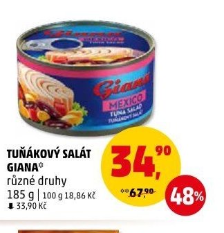 TUŇÁKOVÝ SALÁT GIANA různé druhy