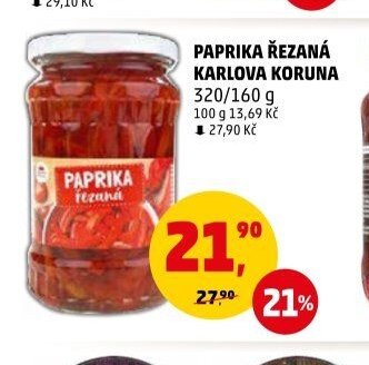 PAPRIKA ŘEZANÁ KARLOVA KORUNA
