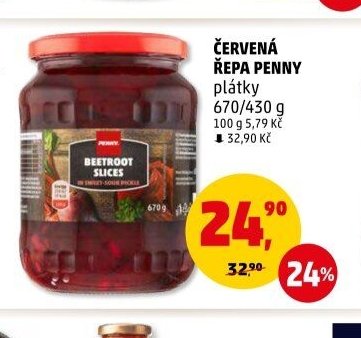 ČERVENÁ ŘEPA PENNY plátky