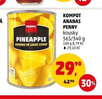 KOMPOT ANANAS PENNY kousky