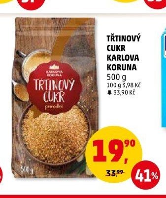 TŘTINOVÝ CUKR KARLOVA KORUNA
