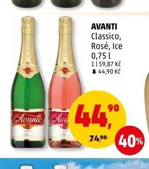 AVANTI Classico, Rosé, Ice 0,75 l