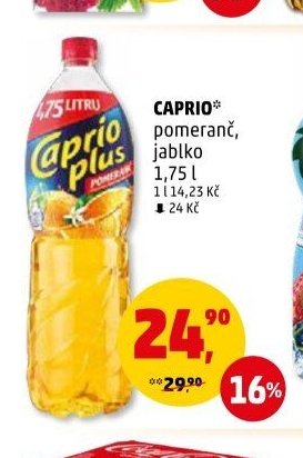 Caprio pomeranč, jablko 1,75 l