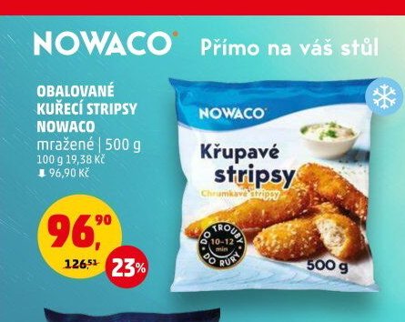 Obalované kuřecí stripsy Nowaco