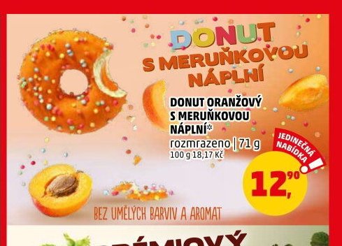 Donut s meruňkovou náplní