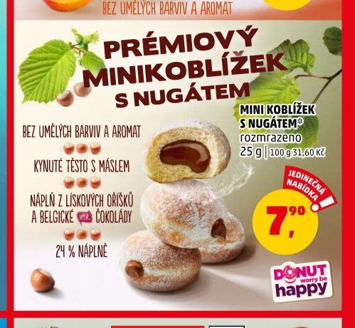 Minikoblížek s nugátem