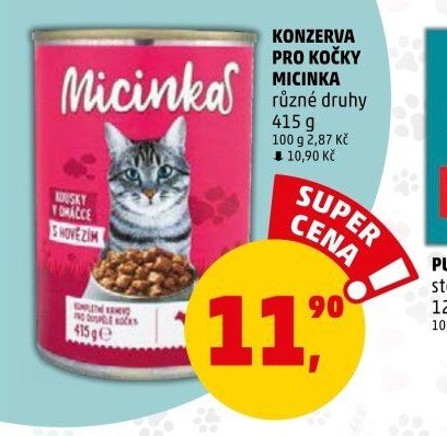 KONZERVA PRO KOČKY MICINKA