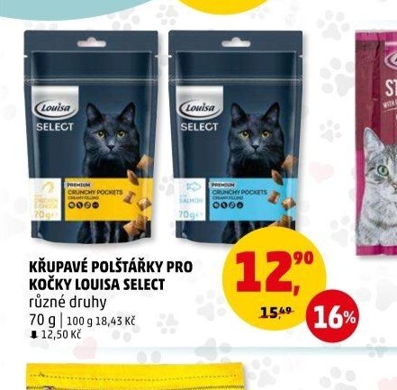 KŘUPAVÉ POLŠTÁŘKY PRO KOČKY LOUISA SELECT