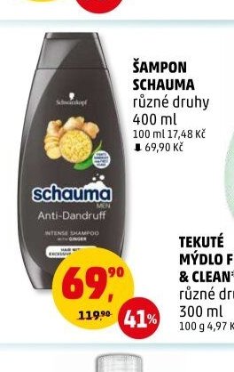 ŠAMPON SCHAUMA různé druhy 400 ml