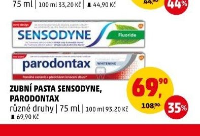 ZUBNÍ PASTA SENSODYNE, PARODONTAX různé druhy 75 ml