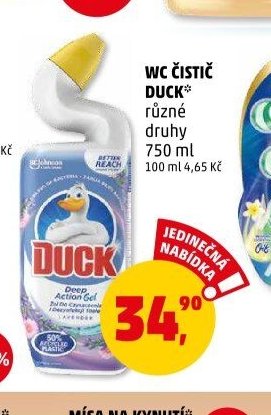 WC ČISTIČ DUCK