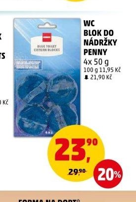 WC BLOK DO NÁDRŽKY PENNY