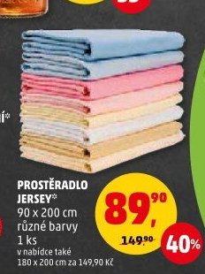 PROSTĚRADLO JERSEY