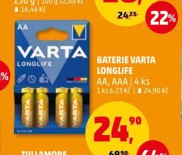 Baterie Varta Longlife