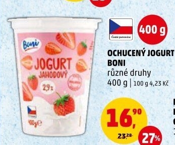 Jogurt ochucený Boni