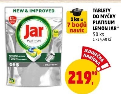 Kapsle do myčky Platinum Jar