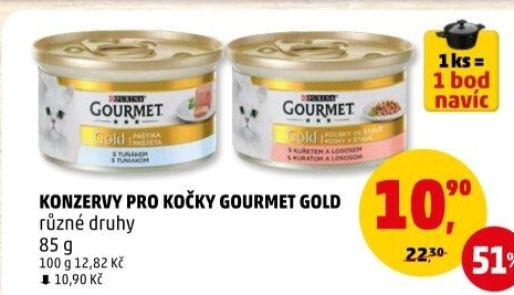 Konzerva pro kočky Gold Gourmet Purina