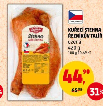 Kuřecí stehna uzená Řezníkův talíř