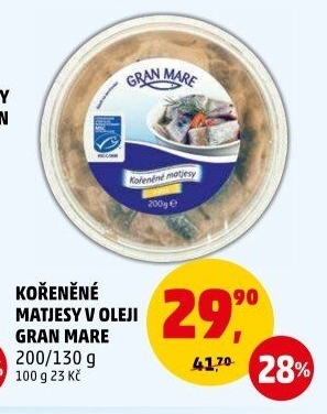 Matjesy kořeněné v oleji Gran Mare
