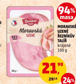 Moravské maso uzené Řezníkův talíř