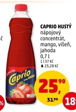 Nápojový koncentrát Caprio hustý
